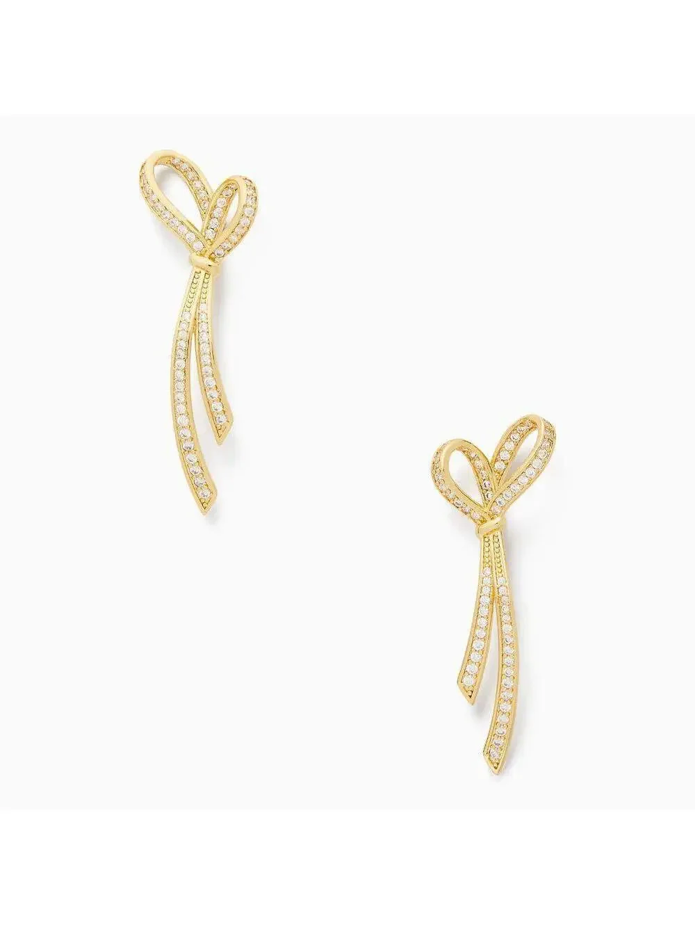 Kate Spade All Tied Up Pave Drop Earrings